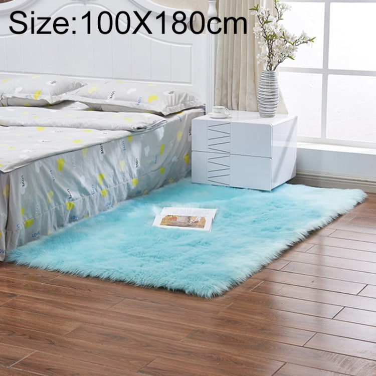 Tapis de luxe rectangulaire/carré en fausse laine de mouton douce et moelleuse, 80x180cm, 45x45cm, 100x180cm, 55x55cm