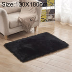 Tapis de luxe rectangulaire/carré en fausse laine de mouton douce et moelleuse, 80x180cm, 45x45cm, 100x180cm, 55x55cm