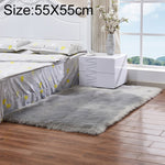Tapis de luxe rectangulaire/carré en fausse laine de mouton douce et moelleuse, 80x180cm, 45x45cm, 100x180cm, 55x55cm