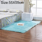 Tapis de luxe rectangulaire/carré en fausse laine de mouton douce et moelleuse, 80x180cm, 45x45cm, 100x180cm, 55x55cm