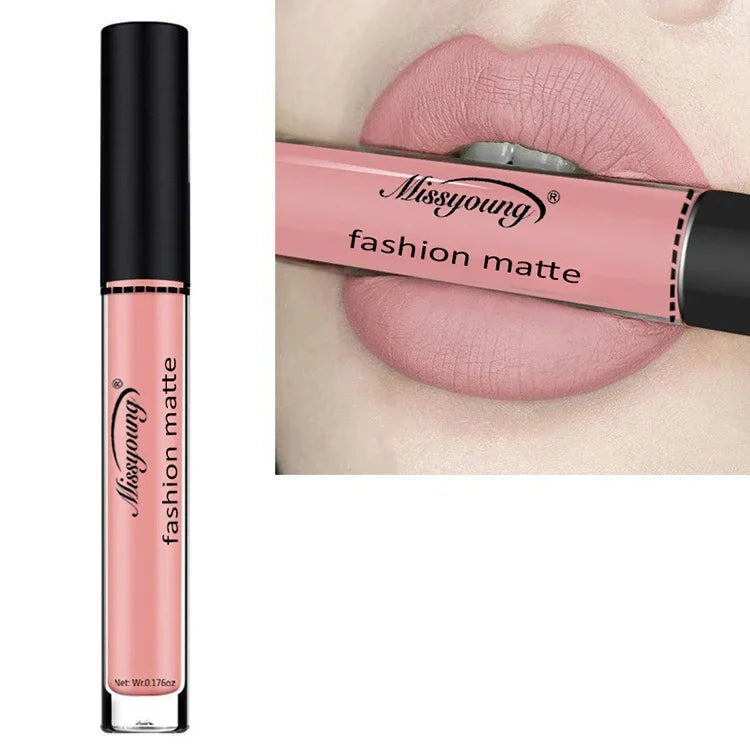 Rouge à Lèvres Liquide Mat Maquillage Crayon à Lèvres Imperméable Longue Tenue Rouge à Lèvres Mat Beauté, 1, 2, 3, 4, 5, 6, 7, 8, 9, 10, 11, 12, 13, 14, 15, 16, 17, 18