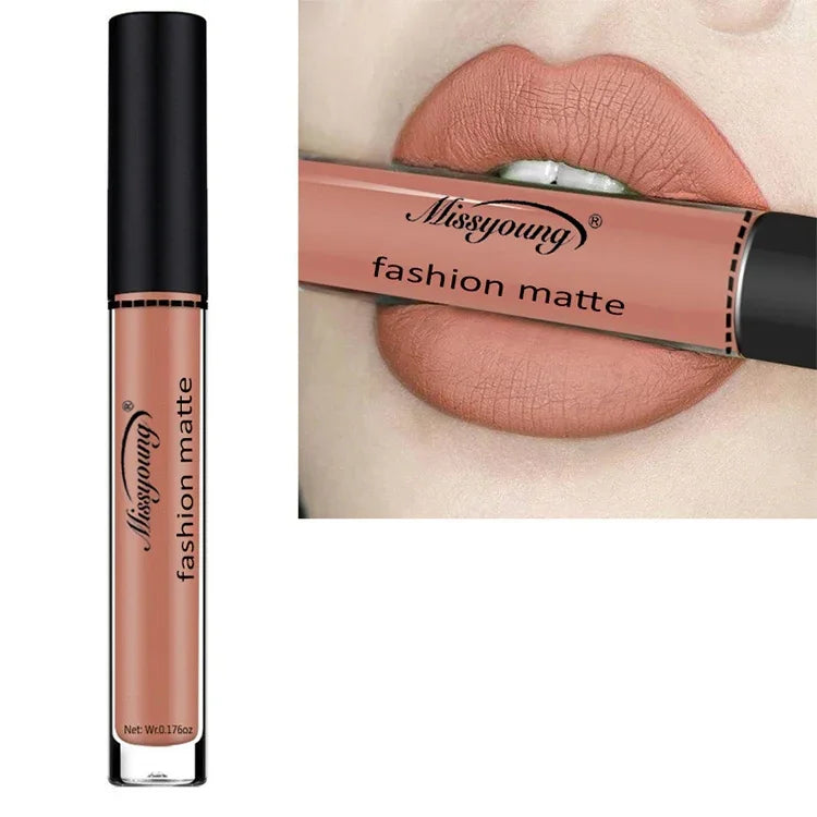 Rouge à Lèvres Liquide Mat Maquillage Crayon à Lèvres Imperméable Longue Tenue Rouge à Lèvres Mat Beauté, 1, 2, 3, 4, 5, 6, 7, 8, 9, 10, 11, 12, 13, 14, 15, 16, 17, 18