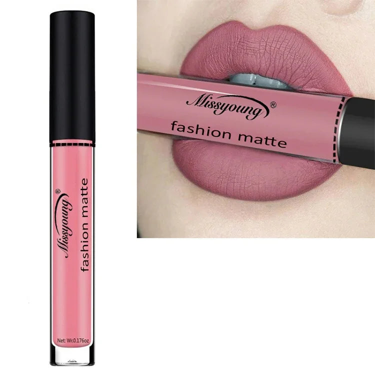 Rouge à Lèvres Liquide Mat Maquillage Crayon à Lèvres Imperméable Longue Tenue Rouge à Lèvres Mat Beauté, 1, 2, 3, 4, 5, 6, 7, 8, 9, 10, 11, 12, 13, 14, 15, 16, 17, 18