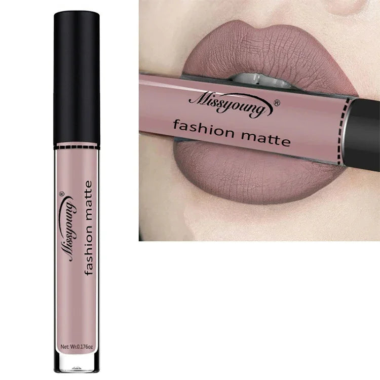 Rouge à Lèvres Liquide Mat Maquillage Crayon à Lèvres Imperméable Longue Tenue Rouge à Lèvres Mat Beauté, 1, 2, 3, 4, 5, 6, 7, 8, 9, 10, 11, 12, 13, 14, 15, 16, 17, 18