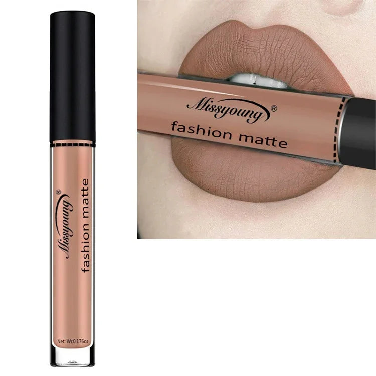 Rouge à Lèvres Liquide Mat Maquillage Crayon à Lèvres Imperméable Longue Tenue Rouge à Lèvres Mat Beauté, 1, 2, 3, 4, 5, 6, 7, 8, 9, 10, 11, 12, 13, 14, 15, 16, 17, 18