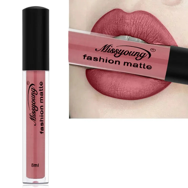 Rouge à Lèvres Liquide Mat Maquillage Crayon à Lèvres Imperméable Longue Tenue Rouge à Lèvres Mat Beauté, 1, 2, 3, 4, 5, 6, 7, 8, 9, 10, 11, 12, 13, 14, 15, 16, 17, 18