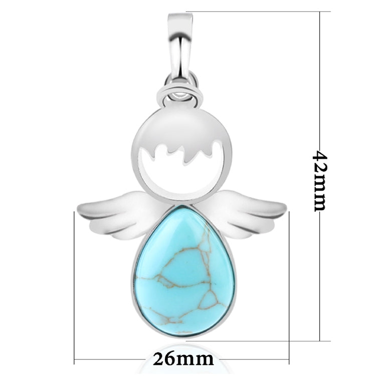 Colliers Pendentifs Ailes d'Ange en Pierres Naturelles pour Femmes