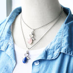 Colliers Pendentifs Ailes d'Ange en Pierres Naturelles pour Femmes