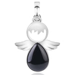 Colliers Pendentifs Ailes d'Ange en Pierres Naturelles pour Femmes