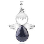 Colliers Pendentifs Ailes d'Ange en Pierres Naturelles pour Femmes