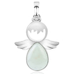 Colliers Pendentifs Ailes d'Ange en Pierres Naturelles pour Femmes