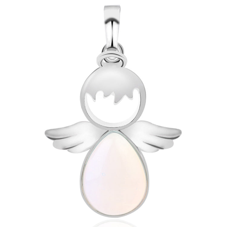 Colliers Pendentifs Ailes d'Ange en Pierres Naturelles pour Femmes