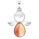 Colliers Pendentifs Ailes d'Ange en Pierres Naturelles pour Femmes
