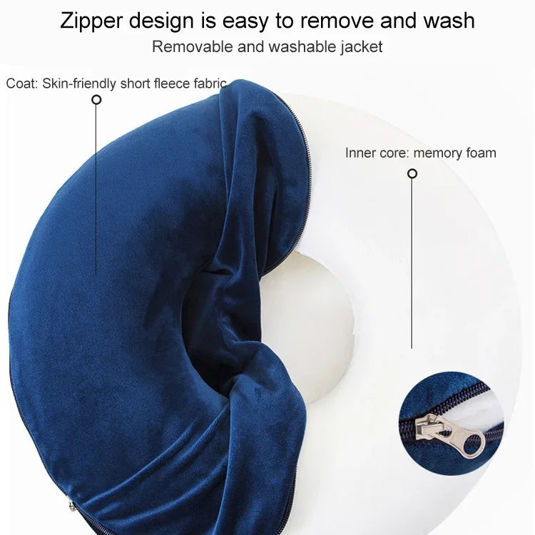 Coussin anti-escarres en mousse à mémoire, coussin circulaire pour chaise