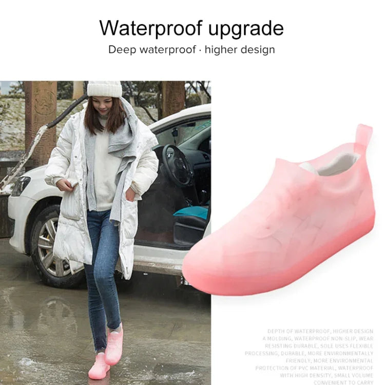 Bottes de pluie portables antidérapantes réutilisables en PVC imperméable, 31