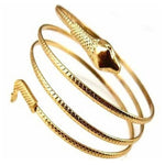 Petit bracelet serpent en métal, bague serpent torsadée, bracelets.