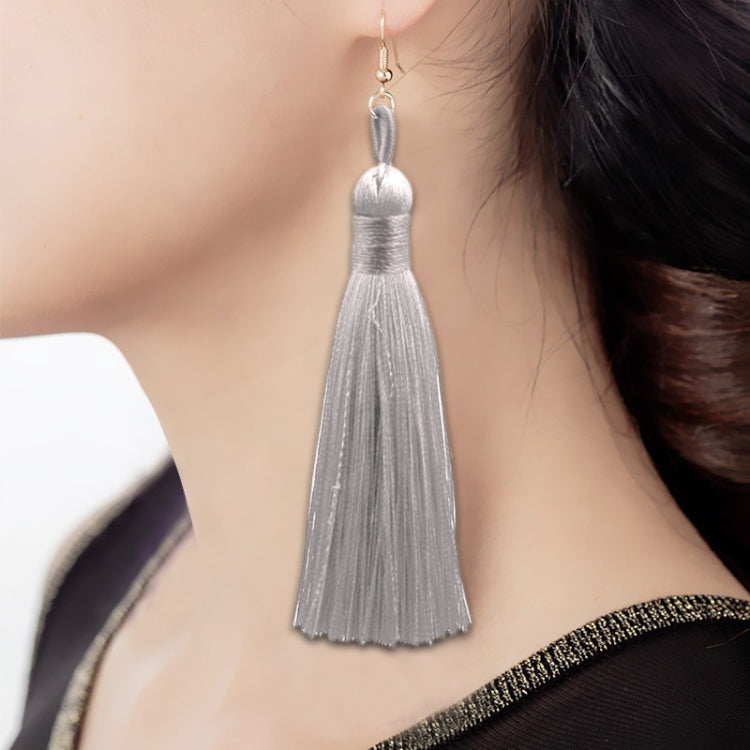 3 paires de boucles d'oreilles longues à pampilles de style bohème pour femme, noir, bleu, jaune, violet, rouge, rose, blanc, multicolore, rouge vin, rose rouge, vert, gris, café foncé, café