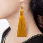 3 PCS Women Boho Fashion Long Tassel Earrings, Black, Blue, Yellow, Purple, Red, Pink, White, Multicolor, wine red, rose red, green, grey, deep coffee, coffee