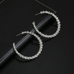 Boucles d'oreilles rondes vintage, bijoux pour femmes, or, blanc