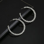 Boucles d'oreilles rondes vintage, bijoux pour femmes, or, blanc
