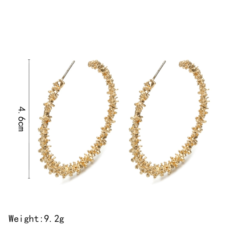 Boucles d'oreilles rondes vintage, bijoux pour femmes, or, blanc