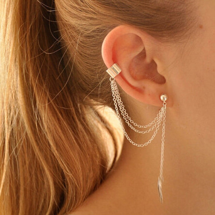 Boucles d'oreilles pendantes vintage feuille glands pour femmes, plaqué argent, couleur or