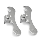 Décapsuleur ouvre-boîte multifonctionnel en acier inoxydable, 2 pièces, décapsuleur en acier inoxydable