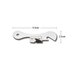 Décapsuleur ouvre-boîte multifonctionnel en acier inoxydable, 2 pièces, décapsuleur en acier inoxydable