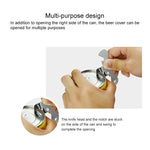 Décapsuleur ouvre-boîte multifonctionnel en acier inoxydable, 2 pièces, décapsuleur en acier inoxydable
