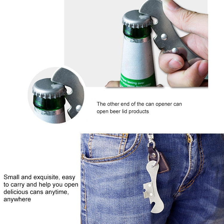 Décapsuleur ouvre-boîte multifonctionnel en acier inoxydable, 2 pièces, décapsuleur en acier inoxydable