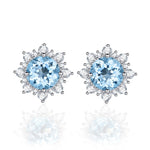 Ensemble de bijoux en pierres précieuses en forme de neige pour femmes, 3 pièces/ensemble, 6, 7, 8, 9, 10