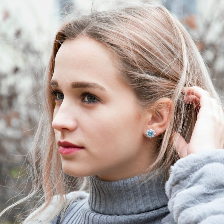 Ensemble de bijoux en pierres précieuses en forme de neige pour femmes, 3 pièces/ensemble, 6, 7, 8, 9, 10