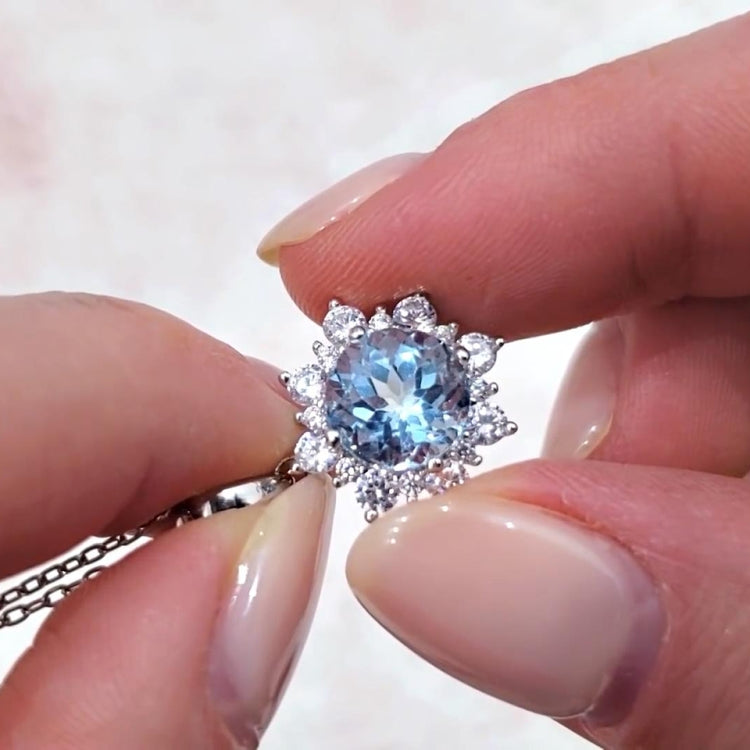Ensemble de bijoux en pierres précieuses en forme de neige pour femmes, 3 pièces/ensemble, 6, 7, 8, 9, 10
