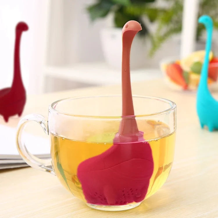 Infuseur alimentaire en PP en forme de monstre du Loch Ness, résistant à la chaleur, pour le thé, la vaisselle et les outils à café