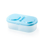 Boîte à repas Contenant alimentaire en plastique portable pour camping pique-nique pliable boîte de rangement pour fruits, réfrigérateur, micro-ondes