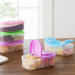 Boîte à repas Contenant alimentaire en plastique portable pour camping pique-nique pliable boîte de rangement pour fruits, réfrigérateur, micro-ondes