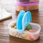 Boîte à repas Contenant alimentaire en plastique portable pour camping pique-nique pliable boîte de rangement pour fruits, réfrigérateur, micro-ondes