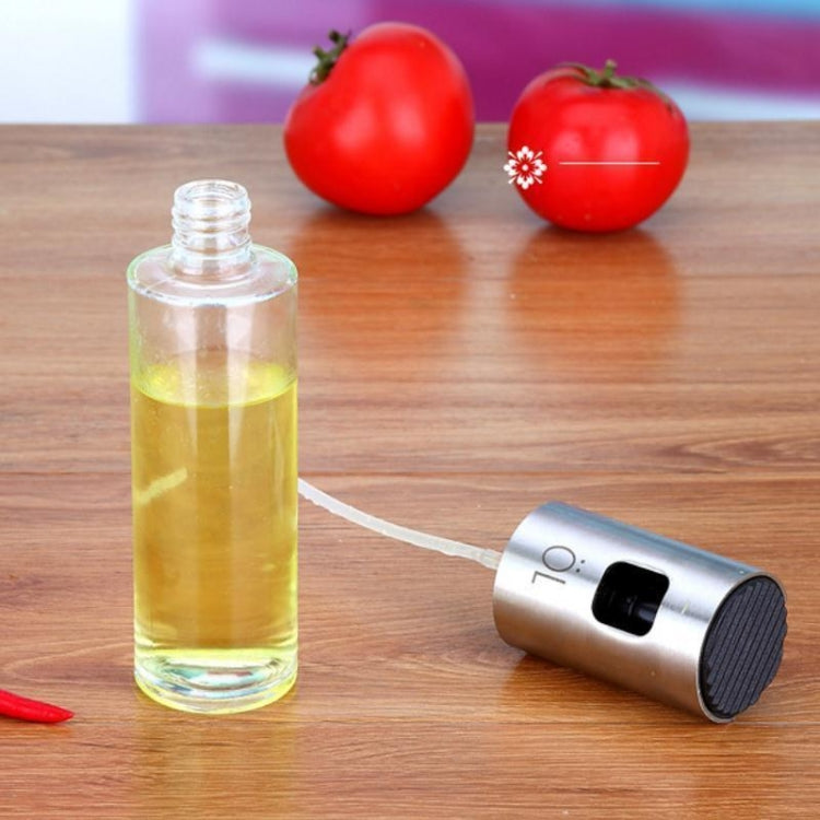 Bouteille vaporisateur à pompe en verre et acier inoxydable pour huile d'olive, sauce, vinaigre, distributeur d'huile