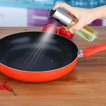 Bouteille vaporisateur à pompe en verre et acier inoxydable pour huile d'olive, sauce, vinaigre, distributeur d'huile