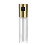 Bouteille vaporisateur à pompe en verre et acier inoxydable pour huile d'olive, sauce, vinaigre, distributeur d'huile