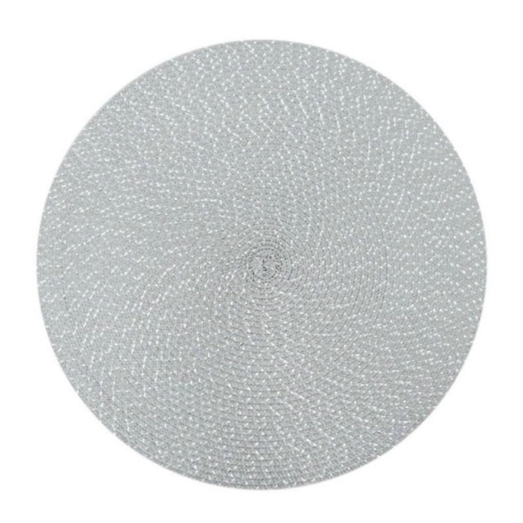 2 sets de sets de table ovales ronds en PP tressé, diamètre 36cm, diamètre 18cm
