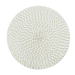 2 sets de sets de table ovales ronds en PP tressé, diamètre 36cm, diamètre 18cm
