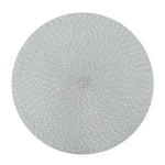 2 sets de sets de table ovales ronds en PP tressé, diamètre 36cm, diamètre 18cm