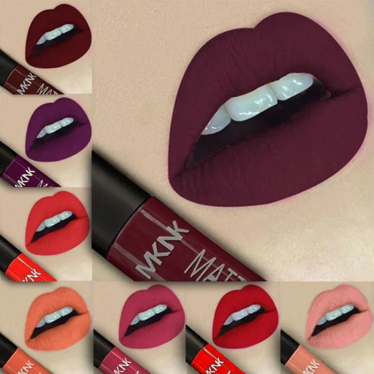Rouge à lèvres liquide imperméable sexy, brillant à lèvres mat, rouge à lèvres velours longue durée, maquillage cosmétique, 1, 11, 12, 13, 14, 16, 17, 18, 19, 2, 21, 22, 23, 24, 3, 4, 6, 7, 9