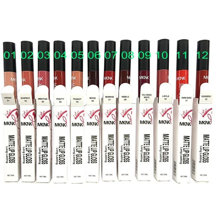 Rouge à lèvres liquide imperméable sexy, brillant à lèvres mat, rouge à lèvres velours longue durée, maquillage cosmétique, 1, 11, 12, 13, 14, 16, 17, 18, 19, 2, 21, 22, 23, 24, 3, 4, 6, 7, 9