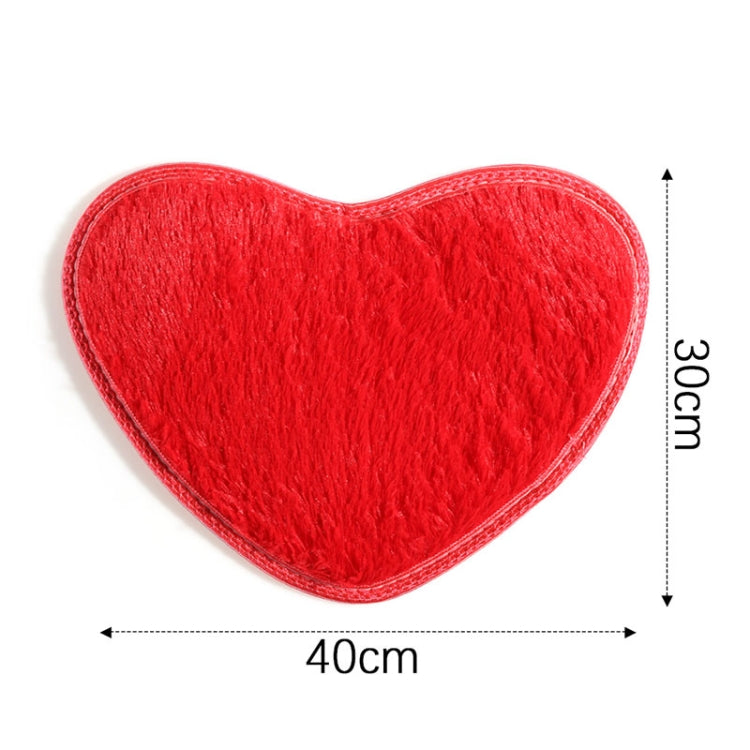 Tapis de bain antidérapant en forme de cœur, Tapis de cuisine Décoration intérieure, 70*80CM