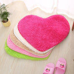 Tapis de bain antidérapant en forme de cœur, Tapis de cuisine Décoration intérieure, 70*80CM