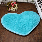 Tapis de bain antidérapant en forme de cœur, Tapis de cuisine Décoration intérieure, 70*80CM