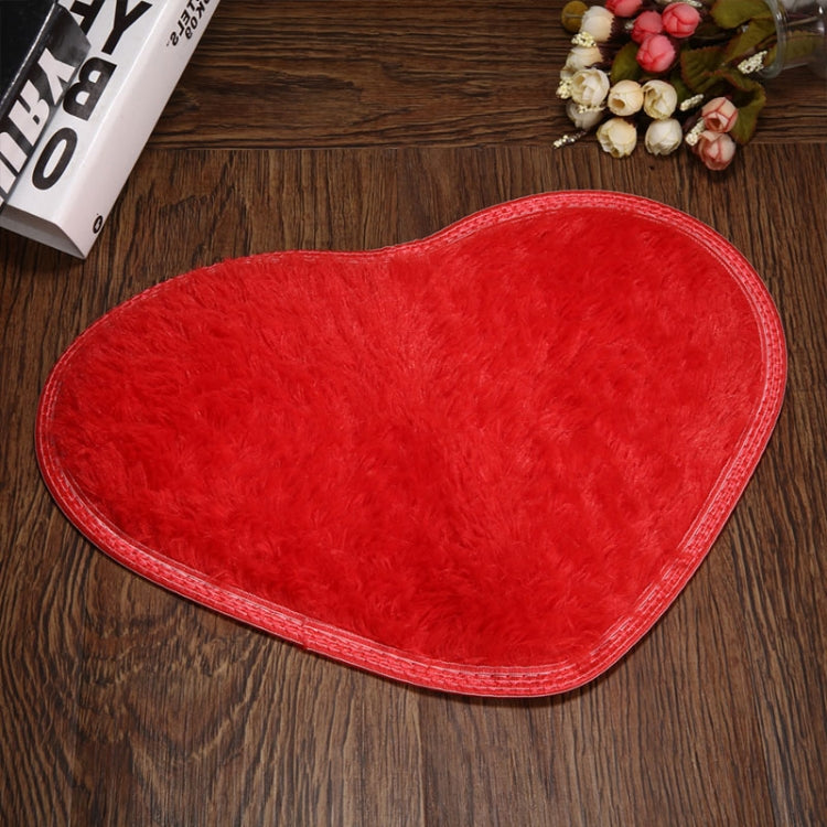 Tapis de bain antidérapant en forme de cœur, Tapis de cuisine Décoration intérieure, 70*80CM