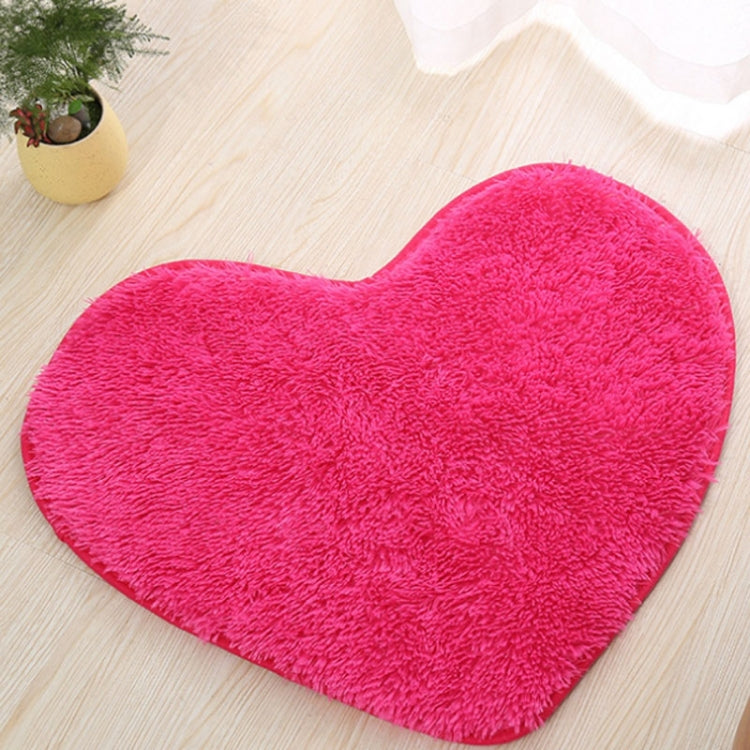 Tapis de bain antidérapant en forme de cœur, Tapis de cuisine Décoration intérieure, 70*80CM